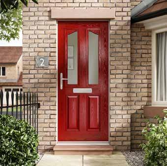 The Butterley SG16 B U=1.2 W/m 2 K With its distinguishing angled brow design, The Butterley is an elegant twist on our bestselling dual glazed door, The Moorgreen.