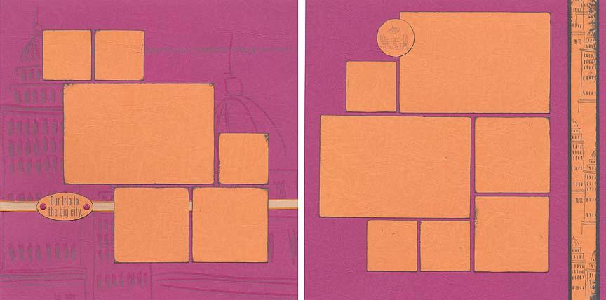 July 2007 Bistro Page 3 of 10 Layout #3 and #4 12x12 Grape Print 12x12 Grape Plain 12x12 Tangerine Plain 1.