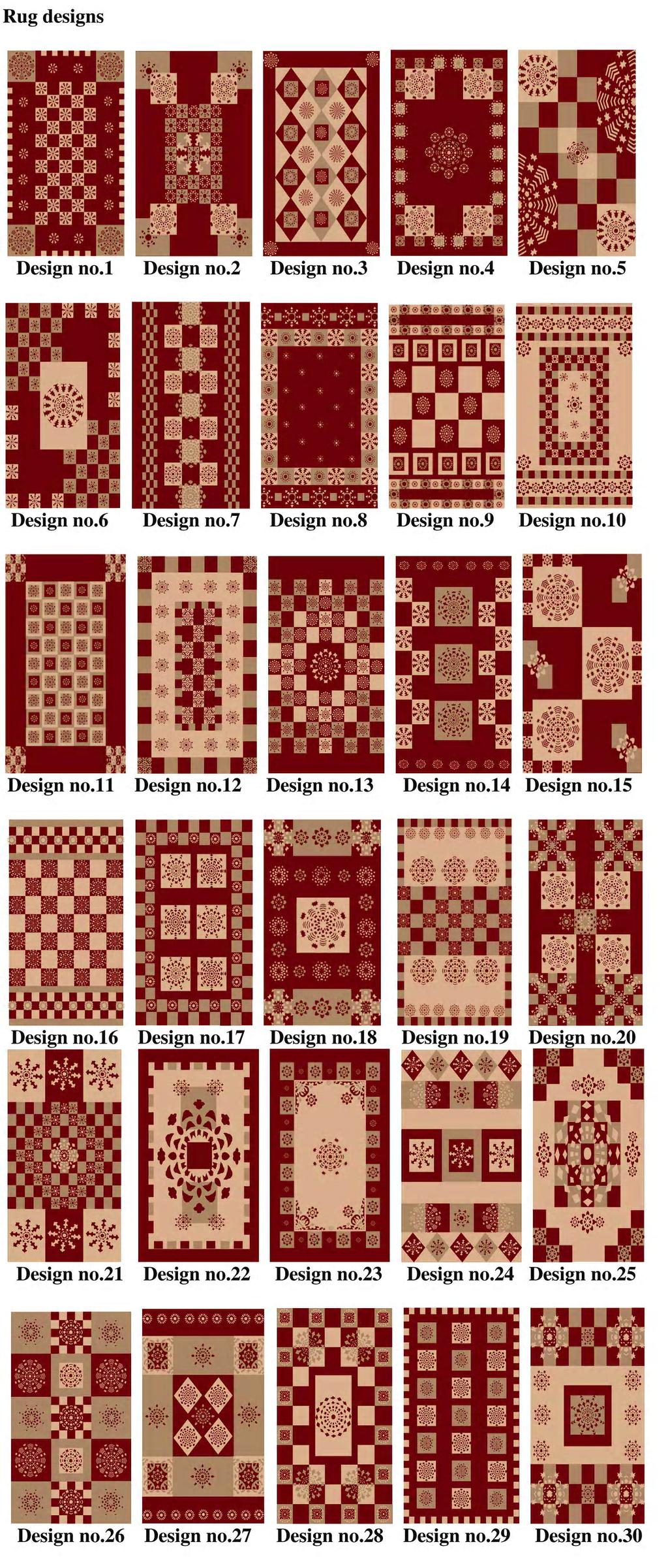 DESIGNING OF RUGS WITH PAPER FOLDING & CUTTING MOTIFS USING SCREEN PRINTING Market acceptability of printed rug: A market survey was conducted to see the market acceptability of the printed rug.