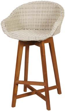 VENICE Admiral Dining Chair Hand Woven Wicker & Teak 6561 58cm 64cm 84cm VENICE Admiral Dining Chair