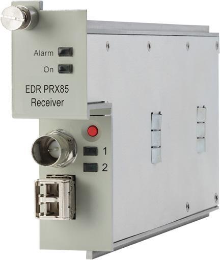At the receive end, typically in a large hub or headend, the EDR Receiver module receives the optical signal and performs the conversion back to the baseband data stream.