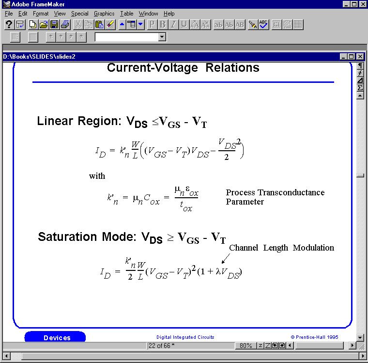Current-Voltage Relations Transistor