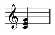 Chords When two or more notes are played at the same time, they form a chord. Chords can be major or minor, they can also be dissonant.