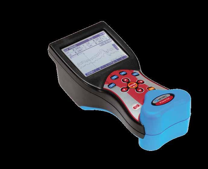 MI 2592 PowerQ4 The MI 2592 PowerQ4 is a handheld, simple to use, portable power quality analyser with four current and four voltage measuring channels.