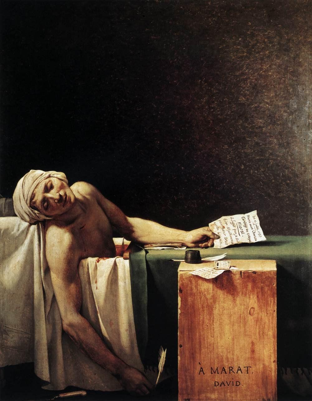 Death of Marat, 1793 Oil on canvas, 165 cm 128 cm,