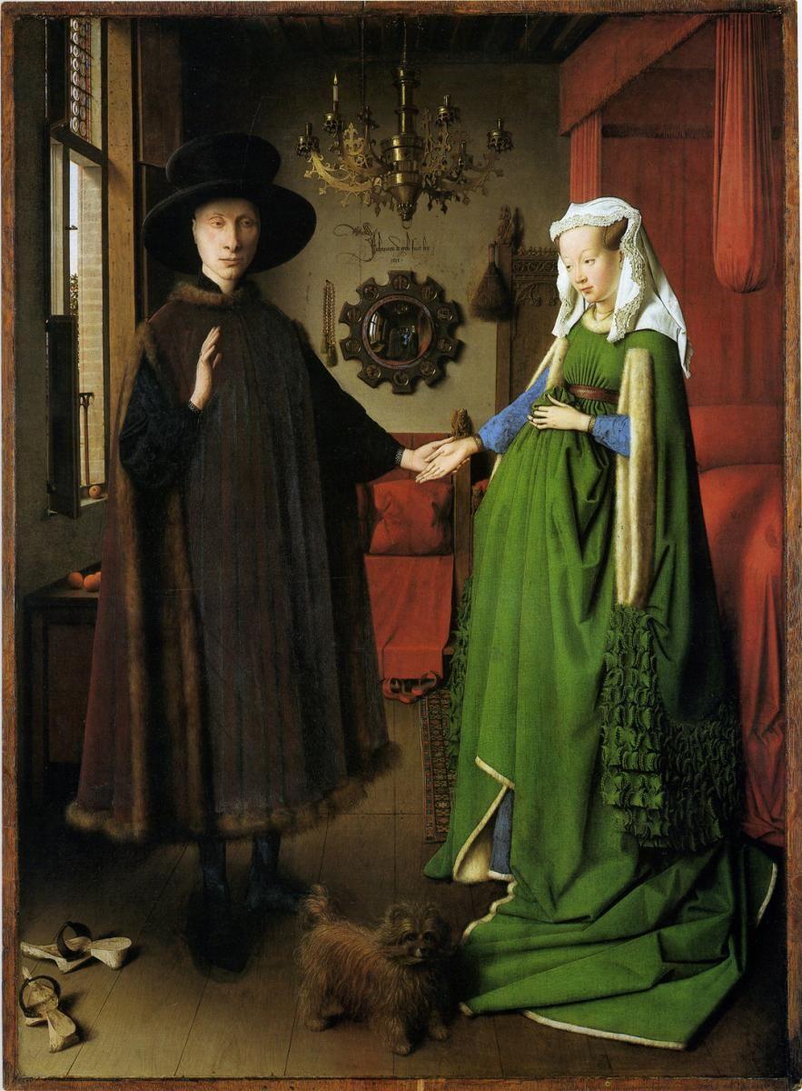 Name: Art History Jan van Eyck, The Arnolfini Portrait, 1434. Looking at artworks begins with observation. Think of it as approaching each artwork as a mystery to be solved. What is going on?
