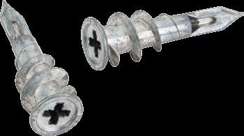 Special Application Hardware Hollow Wall Anchor PHILLIPS SQUARE Designed to quickly drill into any 3/8 5/8 thick drywall using a standard #2 Phillips or square bit.