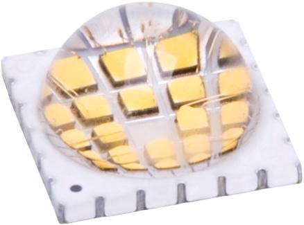 LZP-Series Highest Lumen Density Warm White Emitter LZP-00WW0R Key Features Highest luminous flux / area single LED emitter o 4650lm Warm White o 40mm² light emitting area Up to 90 Watt power