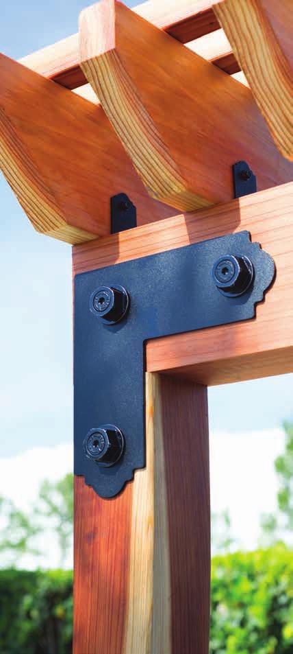 This hardware accommodates 90 mm and 140 mm timber sizes, providing the flexibility you need when designing and building custom outdoor structures.