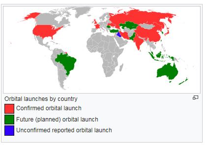 Advanced space programs There are 9 countries that are presently launching objects into orbit: China, Democratic People s Republic of Korea (DPRK or North Korea), France, India, Iran, Israel, Japan,