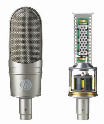 Studio Microphones 40 Series AT4080 Phantom-powered Bidirectional Ribbon Microphone figure-of-eight Smooth, warm and natural high-fidelity sound for professional recording, broadcast and sound