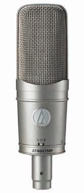 40 Series Studio Microphones omni figure-of-eight AT4047MP Multi-pattern Condenser Microphone cardioid Three switchable polar patterns: cardioid, omnidirectional, figure-of-eight Engineered to meet