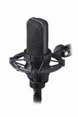 Studio Microphones 40 Series AT4040 Cardioid Condenser Microphone cardioid Technically-advanced large diaphragm tensioned specifically to provide smooth, natural sonic