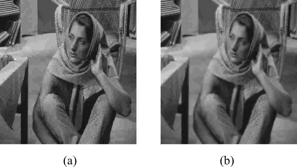 YIM AND BOVIK: QUALITY ASSESSMENT OF DEBLOCKED IMAGES 95 Fig. 12. Reconstructed images of Barbara with quantization step 80.