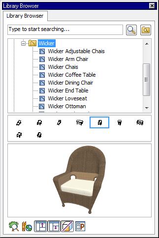 Adding Exterior Furniture 2. In floor plan view or a 3D view, click on the deck to place a chair symbol. You can continue clicking to place more chairs. 3. Find Home Designer Core Catalogs> Exteriors> Outdoor Living> Outdoor Cooking, select a grill for placement, and place it on the deck.