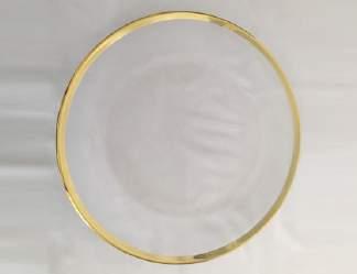 00 Gold Rim Glass Base Plate