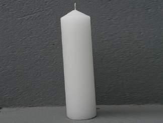 00 White Pillar Candle 50 x 130 mm