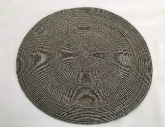 R15.00 Round Gold Beaded Place Mat 35 cm PM011 R15.00 Round Silver Beaded Place Mat 35 cm PM012 R15.
