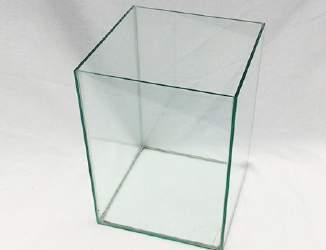 Square Glass Vase 25 x