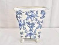 R35.00 Blue/ White Leaf Vase