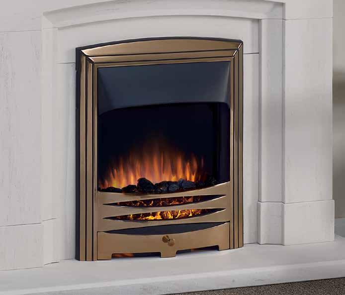 AVAILABLE WITH ALL FIREFRAMES, TRIMS AND FRETS FROM PAGE 46 PHANTASY ELECTRIC FIRE A B C The perfect choice for those without a chimney, the Phantasy is a stunning inset electric fire featuring a
