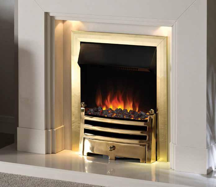 AVAILABLE WITH ALL FIREFRAMES, TRIMS AND FRETS FROM PAGE 46 LECTRO ELECTRIC FIRE A B C The Lectro is a classic inset electric fire supplied with both coals and pebbles and can be fitted with or