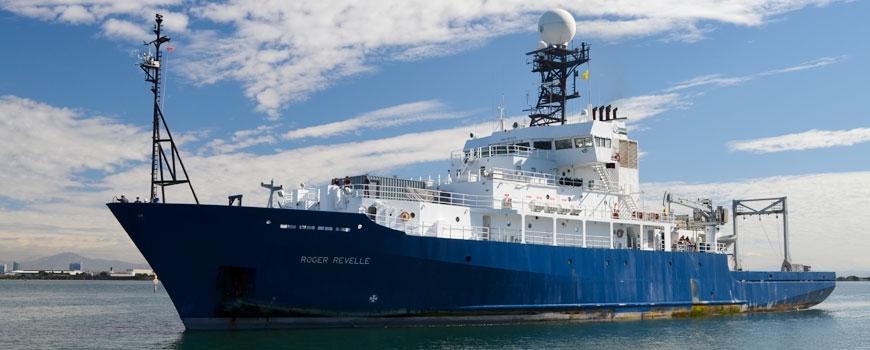 Echosounder Systems Installed on SIO Vessels R/V Roger Revelle, 277 ft
