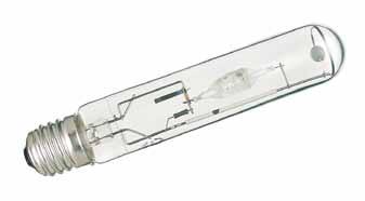 ischarge Lamps Metal Halide Tubular Single Ended E40 Lamps High pressure, single ended metal halide lamps delivering energy efficient, Tubular outer envelope with UV block Very high light output