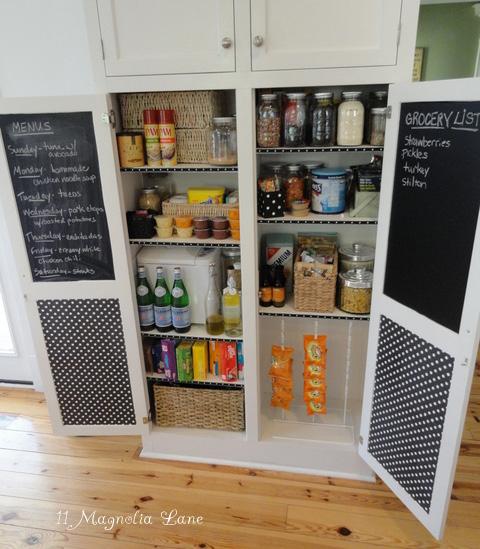 the pantry pantry pantry organization Christy s pantry has been a popular pin on Pinterest because it makes the most of the compact space she had, starting with the doors where she used chalkboard