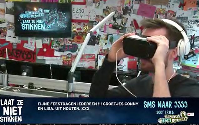 Serious Request VR Livestream Samsung Gear VR VR Live 3FM December, 2016