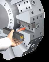 Quick change for turning centres 'Green light machining' Turning centres typically have a lower utilization than machining
