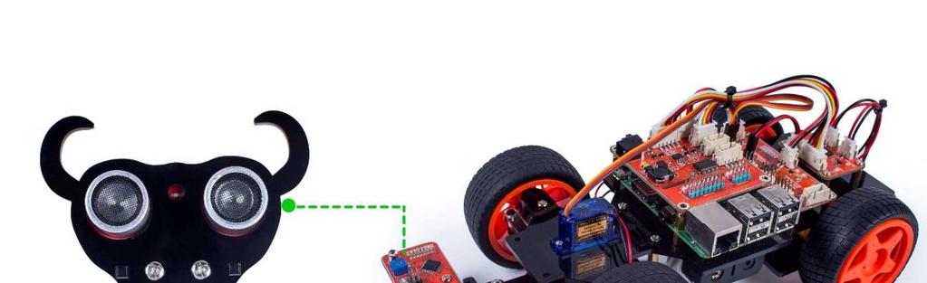 Introduction The is a SMART SENSOR car robot based on Raspberry Pi, which comes with three sensor modules, including the light follower, line follower and ultrasonic obstacle avoidance.