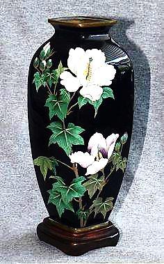 Vase with flower decorations