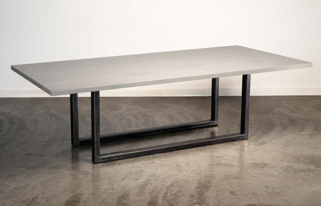 WHITEHORSE TABLE Solid wood top with sled-style steel base Medium 32-42 W x 72 L x 29.5 H 36-42 W x 84 L x 29.5 H 36-48 W x 96 L x 29.