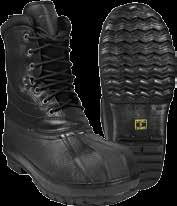 00 pair 0 F BOOT H ASTM Steel Toe, leather top, rubber bottom,