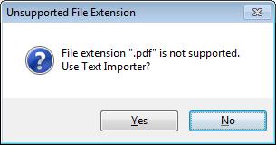 1. Import data from file: This command makes Visual Signal read import data from an external file.