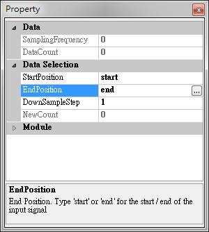 4.1.1.2 Data Selection Select a time range from a source data to be analyzed.