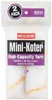 Mini-Koter Picks up a lot of paint; for use with all flat paints, stains & sizings R211 High-Capacity Yarn Mini-Koter 18953-0 4