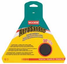 Surface Prep AeroSander Reduces drag for highly efficient drywall sanding Unique 9 1 2 triangular shape to cover large surfaces & reach into