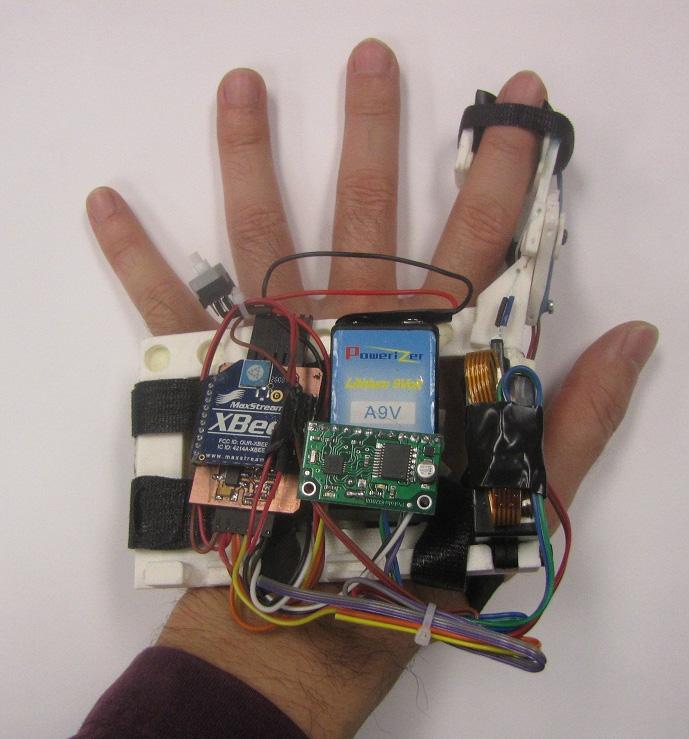 On the other hand, the Rutger Master (Mouzit et al [11]) was developed using four custom pneumatic actuators arranged inside the palm of the hand.