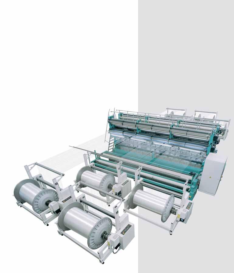 MACHINES SURVEY WARP KNITTING MACHINES FOR PRODUCING NETS Several raschel machines, which operate using