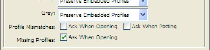 Ensures that embedded profiles are honored upon opening an image and used to display the image on