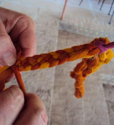practiced- 6 strand flat braid kajuri chhoti