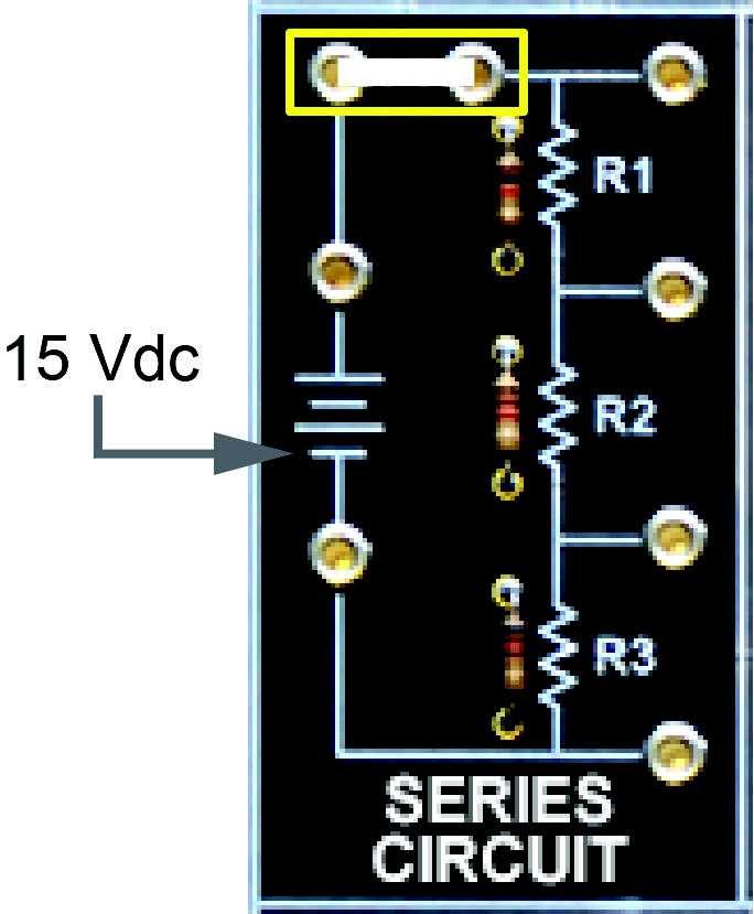 DC Fundamentals Series Resistive Circuits For either case (circuit common at A or C), the magnitude of the voltage is equal to the source voltage. circuit common? a. Point A is positive and point B is negative.