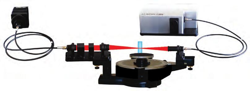Custom spectral/optical experiments using Theta Two Theta Goniometer Holmarc's theta 2 theta stage consists of two rotation stages arranged in such a way that axis of rotation for both the stages are
