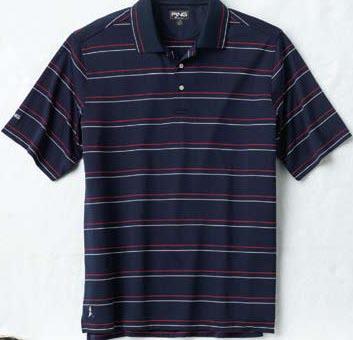 polo with drop needle vertical A sporty striped polo shirt for every player of