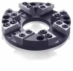 Screw clamping system for indexable inserts with countersunk hole. Compact design using a minimum of spare parts for high reliability and cost efficiency.