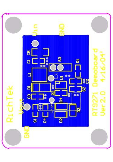 Pin2. Minimized node copper area to reduce EMI.