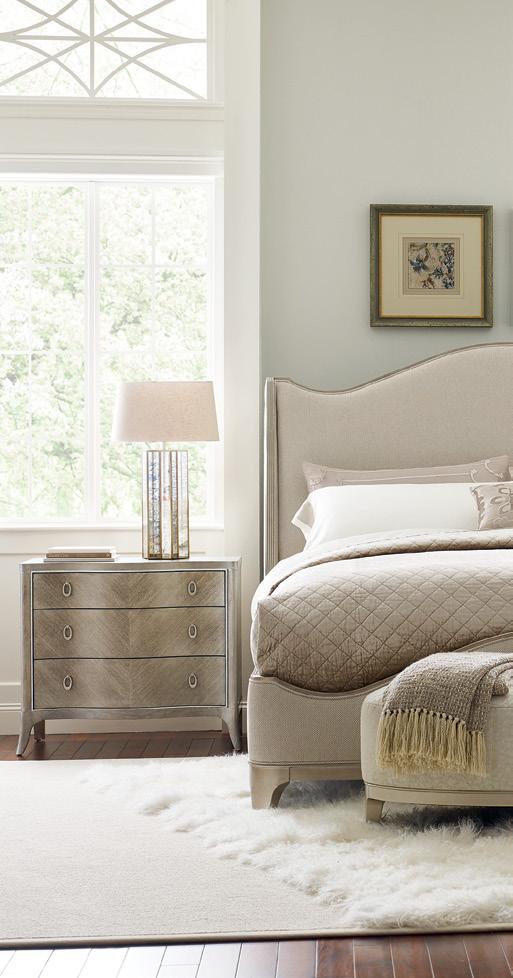 Dream big AND LIVE BIGGER The ultimate night's rest begins with this dreamy bed. Soft yet sophisticated, it sets the tone for a bedroom layered in luxury.