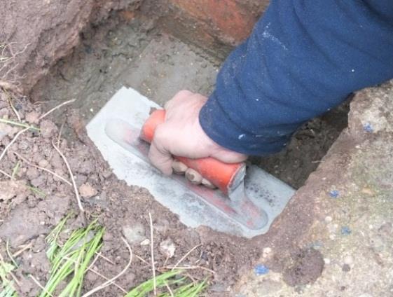 These holes should be a minimum of 300mm square & 500mm deep. Depending on grounds conditions you may need to dig deeper untill secure ground is reached.